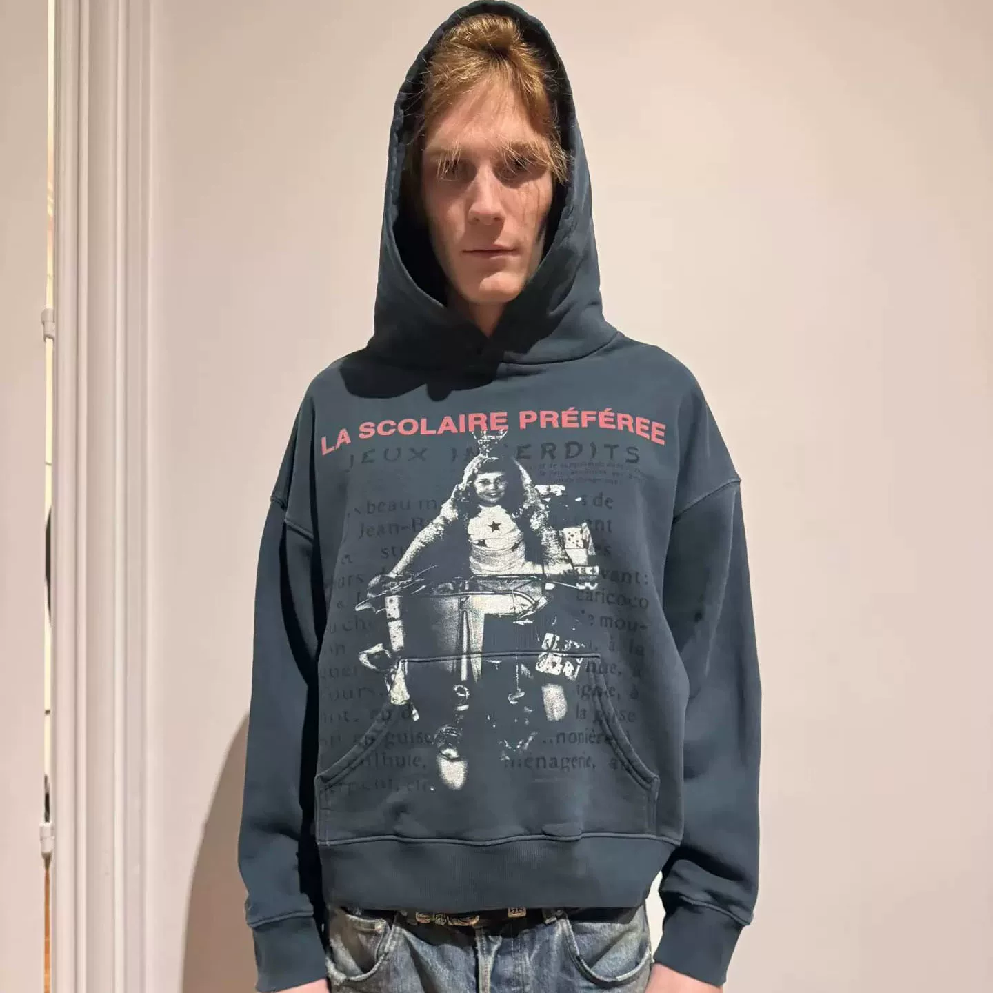 Enfants Riches Deprimes LA SCOLAIRE PREFEREE复古男女连帽运动衫
