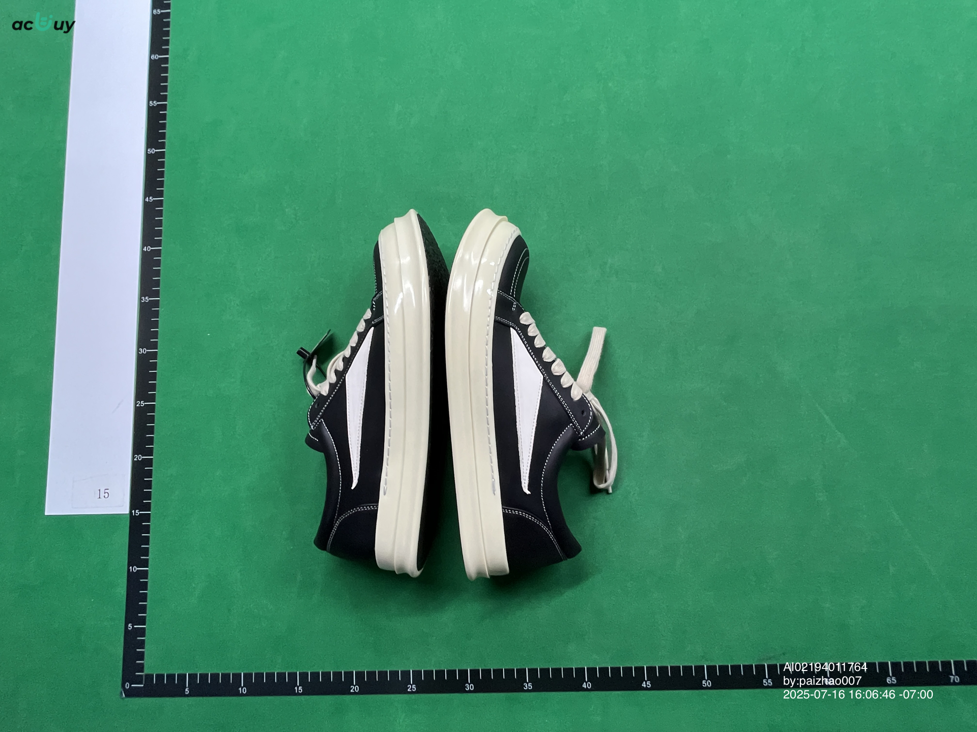 Rog Ro Black and White Classic Low-Top Shoes Casual Shoes Retro Unisex Genuine Leather Sneakers QC