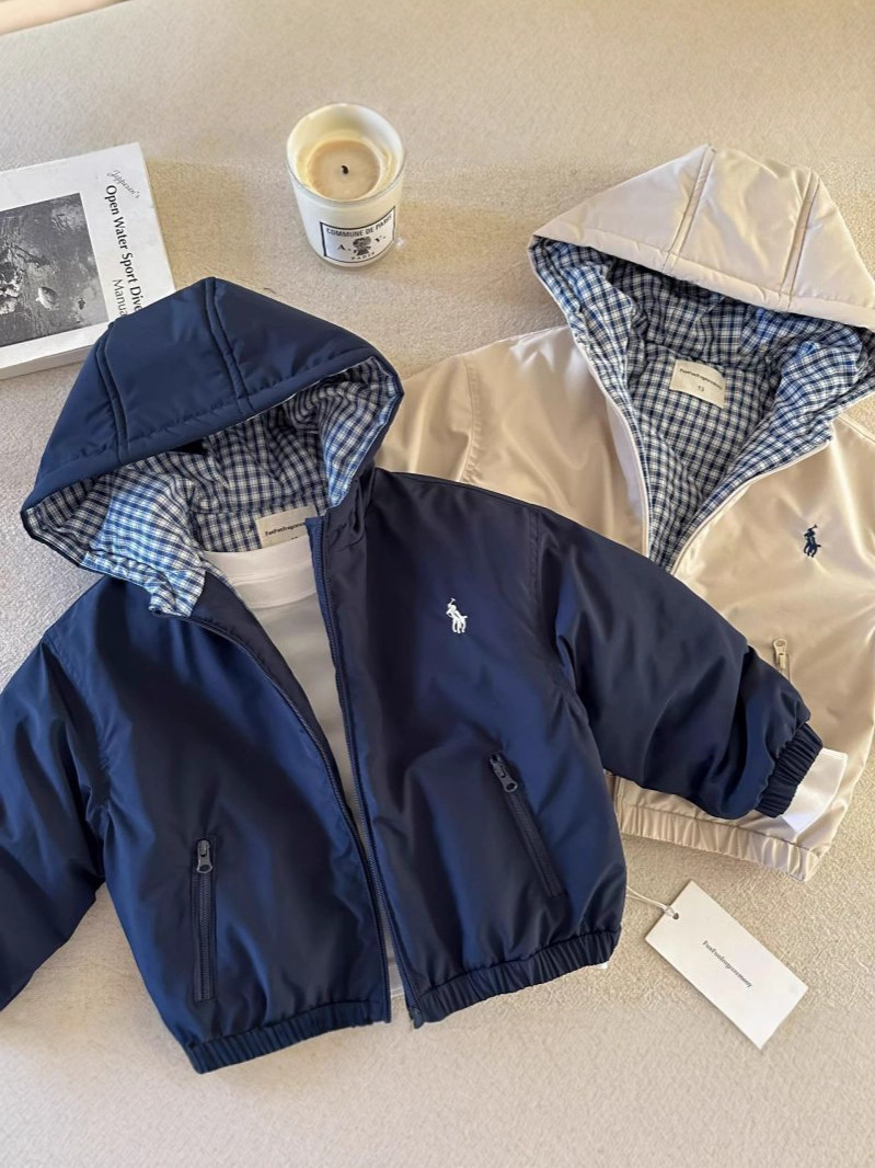 Children's Hooded Jacket for Boys, Quilted Winter New Style, Solid Color Coat, Warm Baby Cotton Clothing, Stylish for Girls QC-foto från 1688 på Qualit.ly