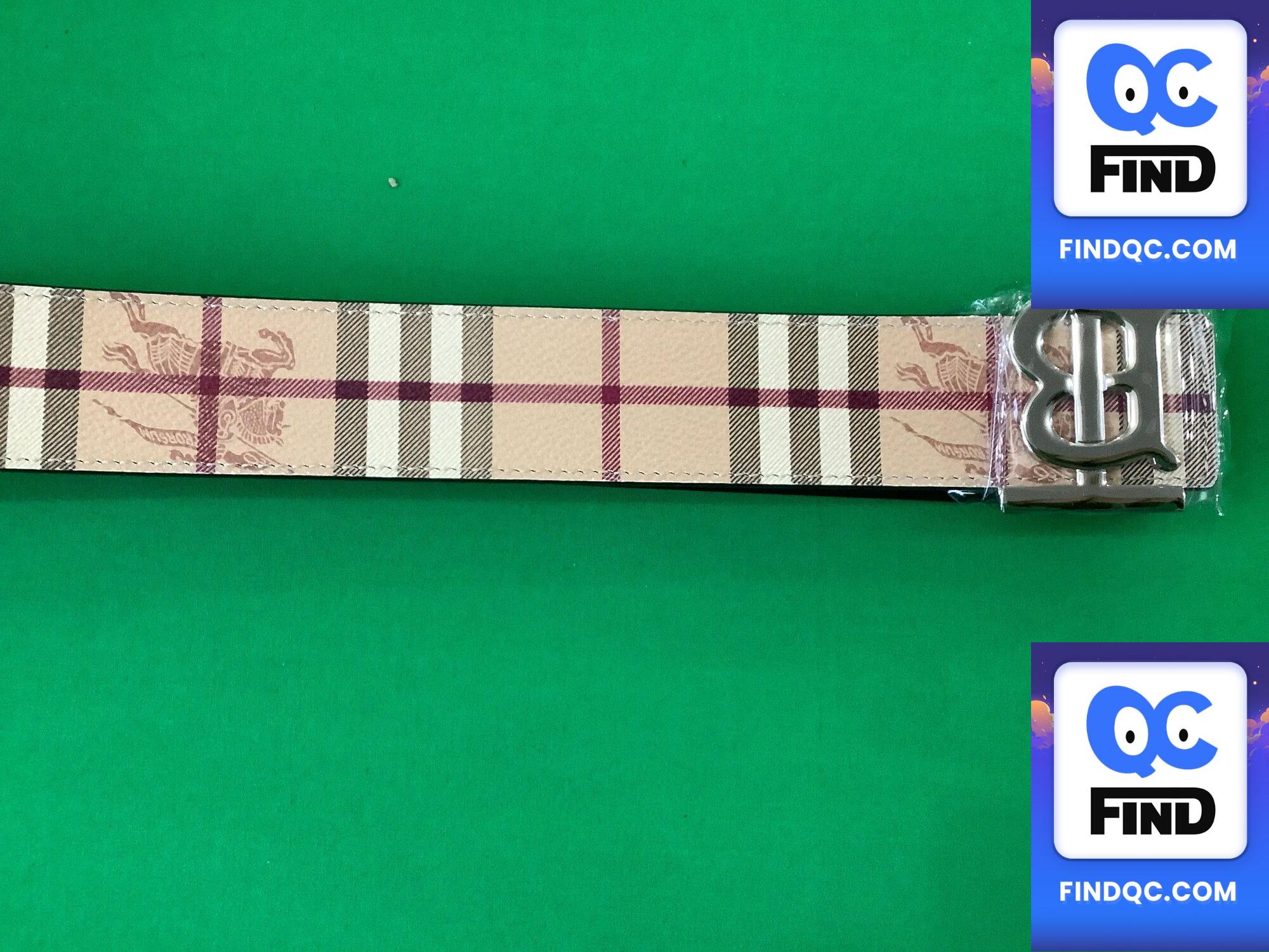 Burberry Haymarket Check Belt QC