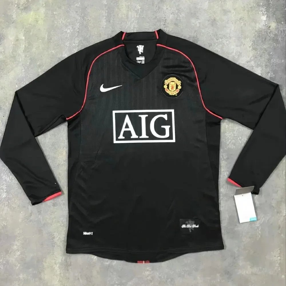 Manchester United FC 2007-08 AIG long sleeve jersey