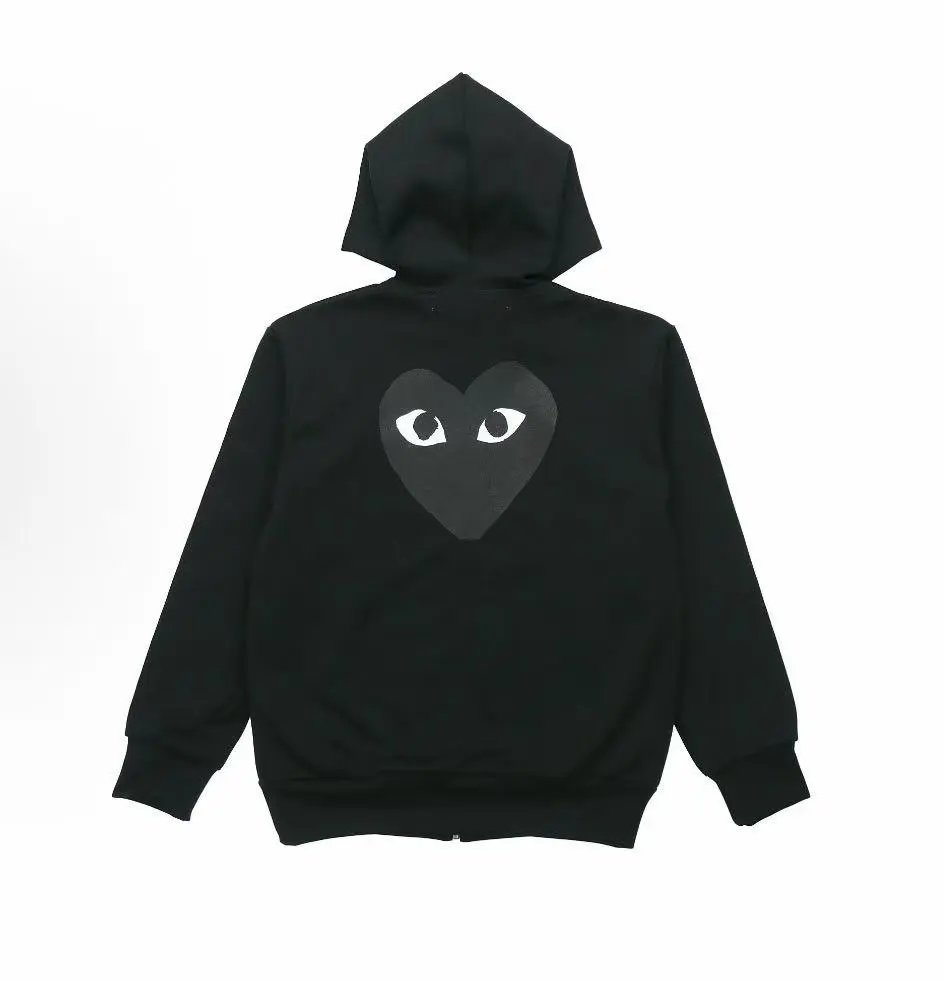 COMME des GARCONS PLAY Black Zip Hoodie