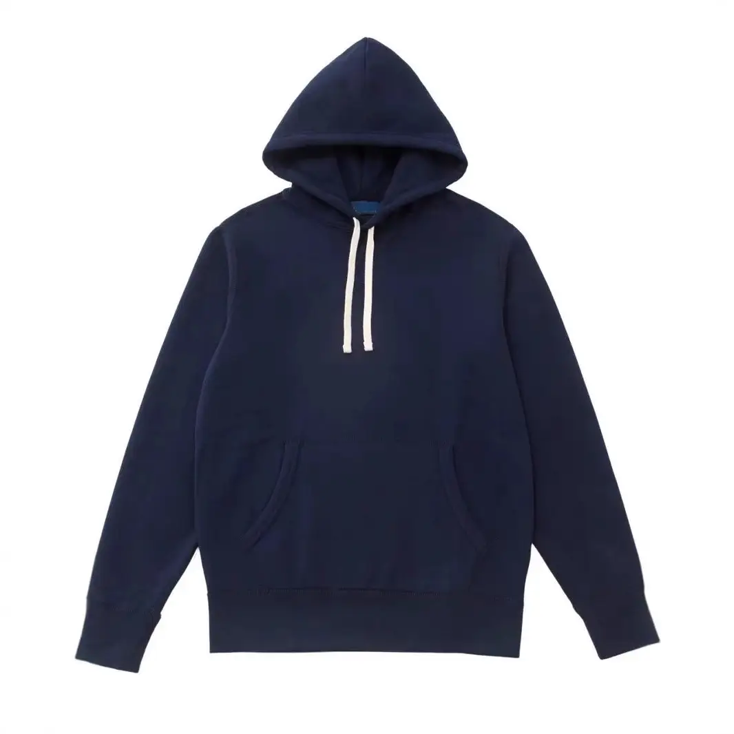 RL Ralph Pony Logo Heavy Weight Hoodie Embroidered Hoodie Men's and Women's Pure Cotton Hoodie Autumn/Winter Couple Long Sleeve Hoodie
