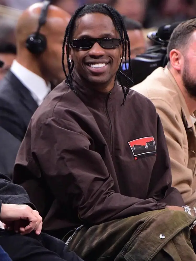 Travis Scott Jacket Autumn and Winter Niche Design Trendy ins Half-Zip Top Loose Half-High Collar Clothing