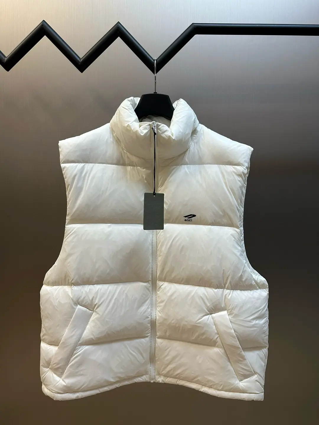 24Fw Fall and winter Ski Series Logo letter Logo Bread Jacket down vest Men thickened Loose Outwear Trendy