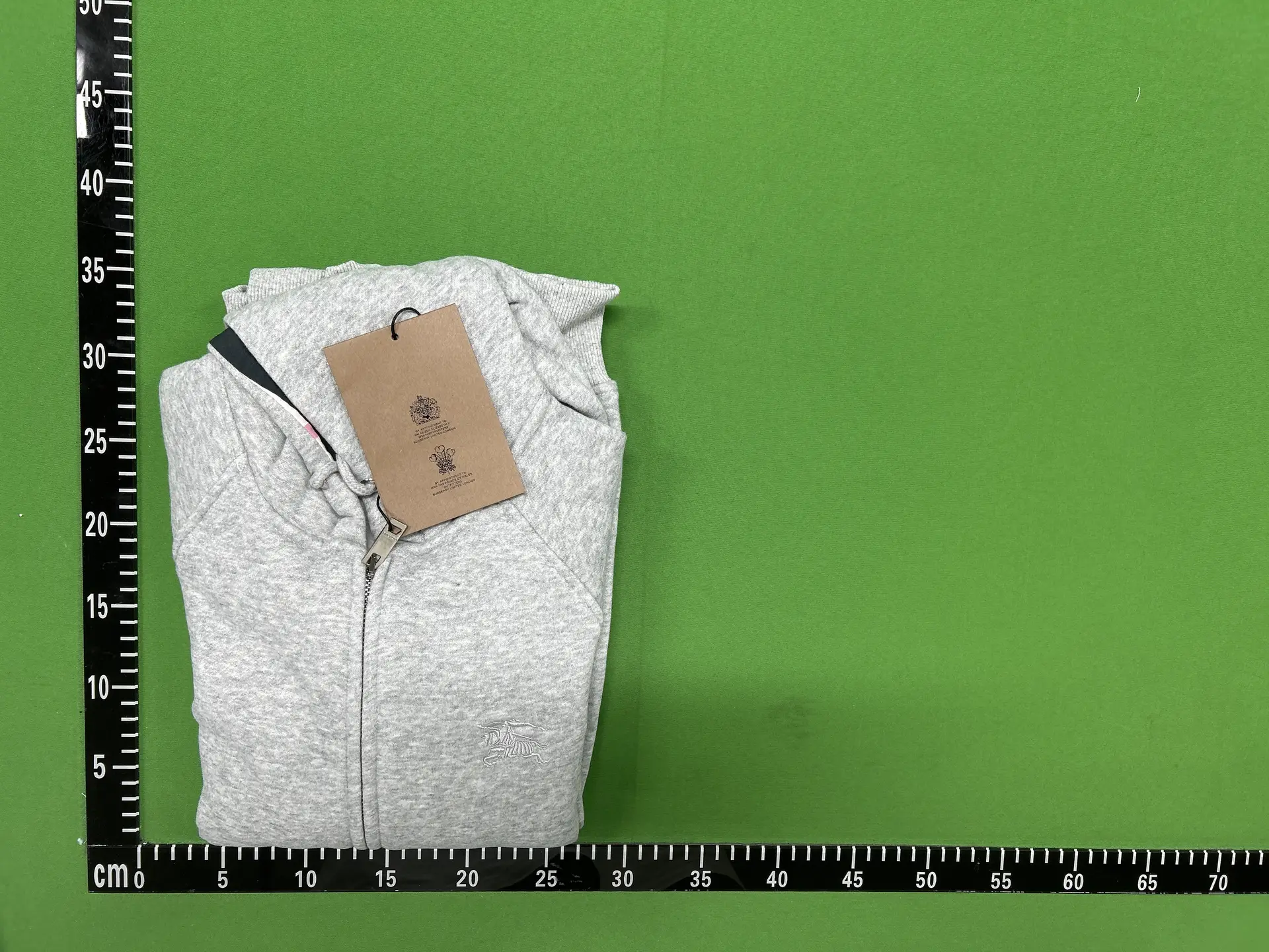 Burberry Zip Hoodie Grey