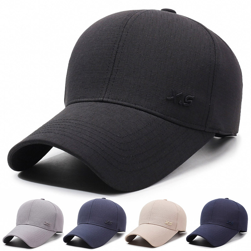 Hat Four Seasons Men's Casual Baseball Cap Middle-aged and Elderly People's Cap Old Head Cap Spring and Autumn Middle-aged Dad Cap