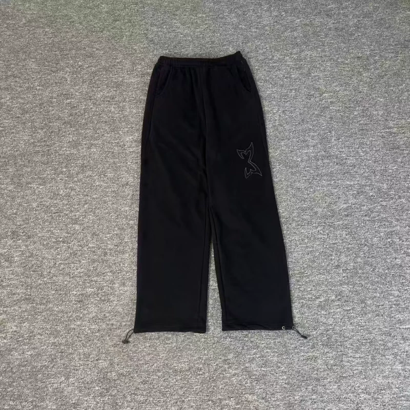 Mertra embroidered straight leg loose casual pants, sweatpants, European and American celebrity style hip-hop rap, American sports trend