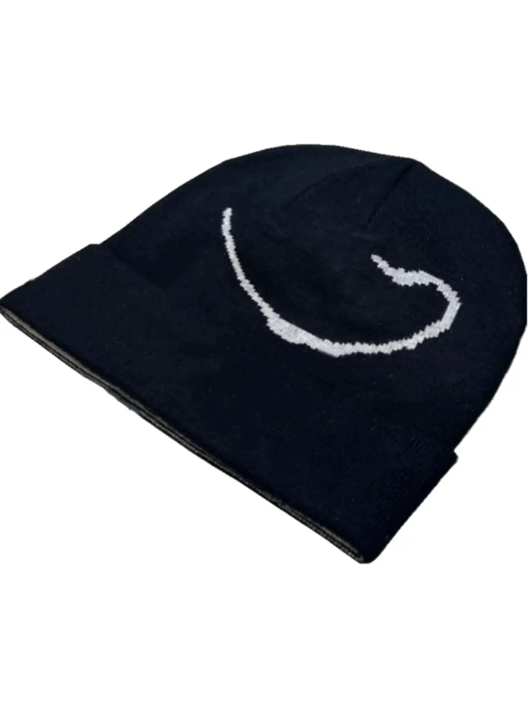 0# 男女款秋冬印花毛线帽子个性套头保暖针织帽休闲冷帽 beanie