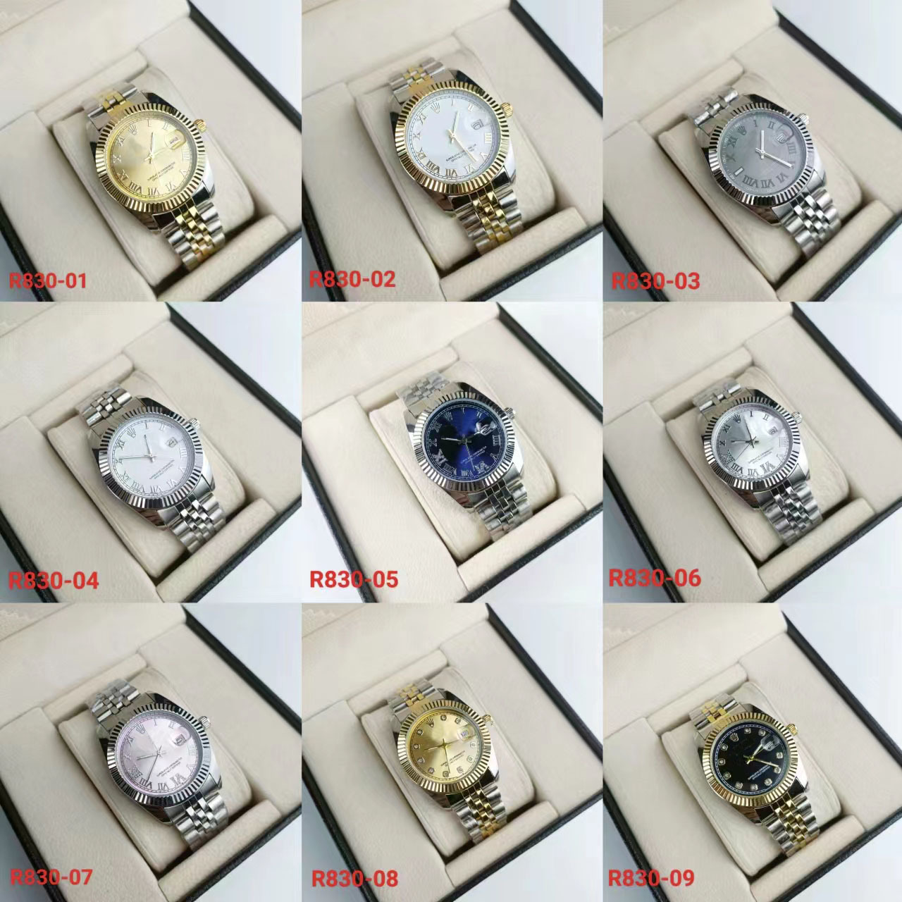 Foreign trade wholesale log non-mechanical men's quartz watch stainless steel belt waterproof luminous quartz business women's watch men