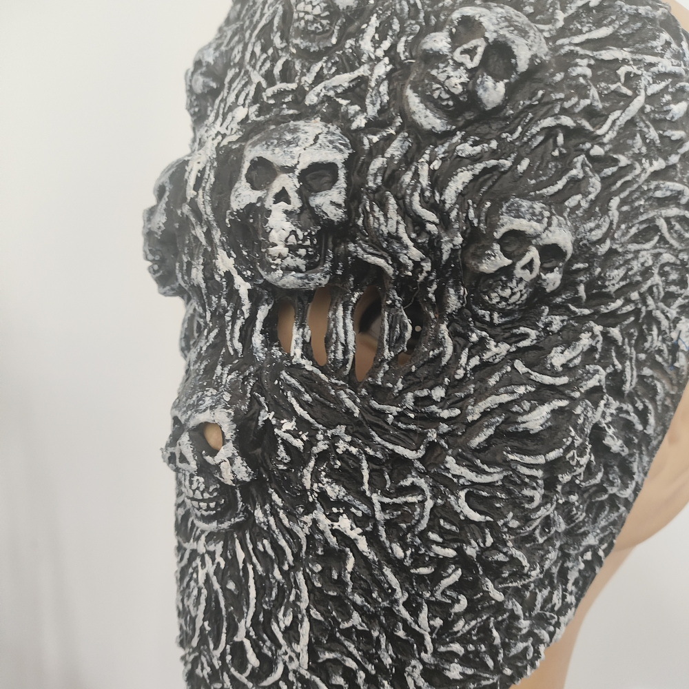 Skull Mask Abyss King Halloween Horror Dress Up Riding Punk Style Latex Headgear Doomsday Death Mask
