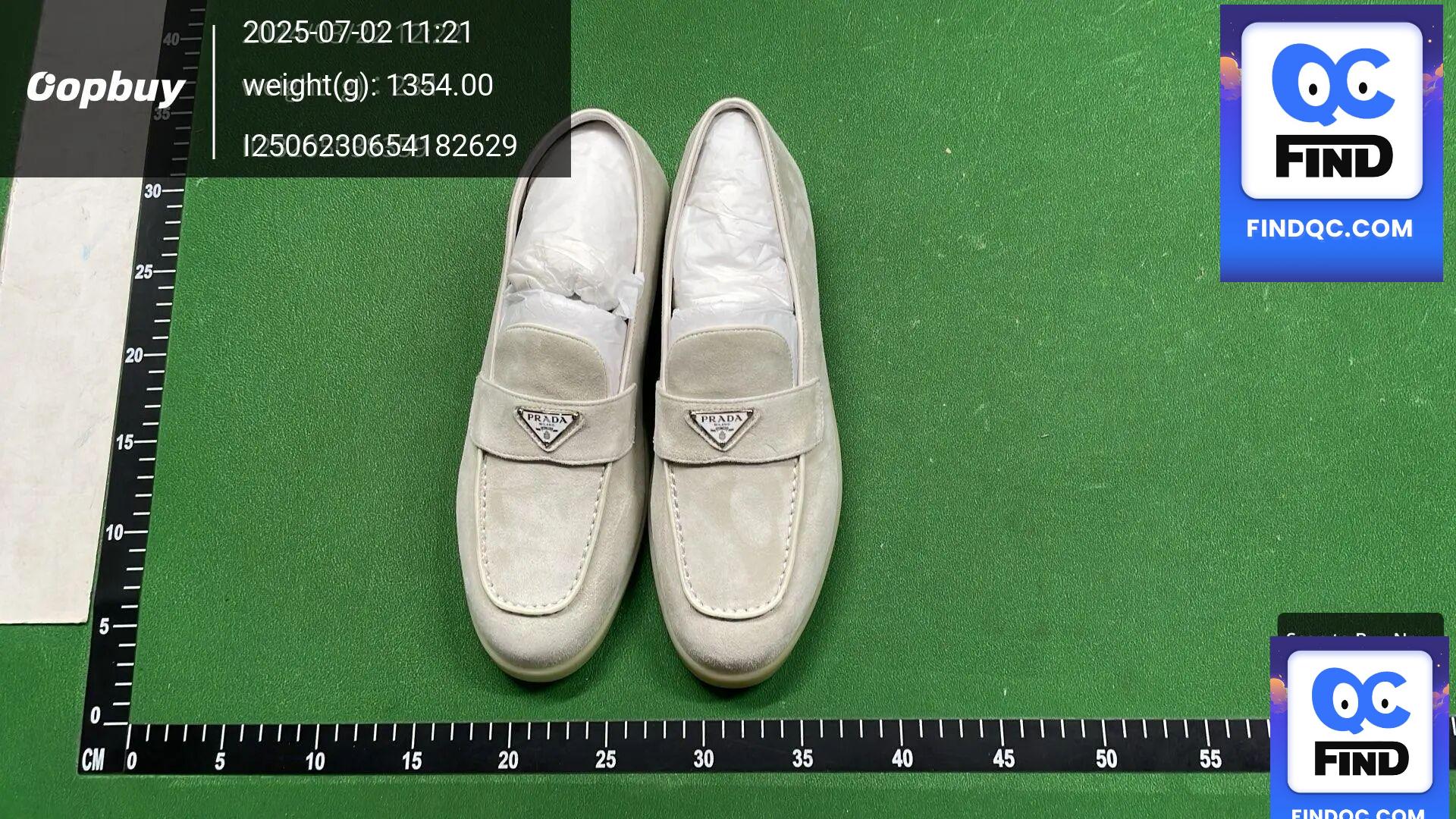 Prada Deerskin Loafers White QC