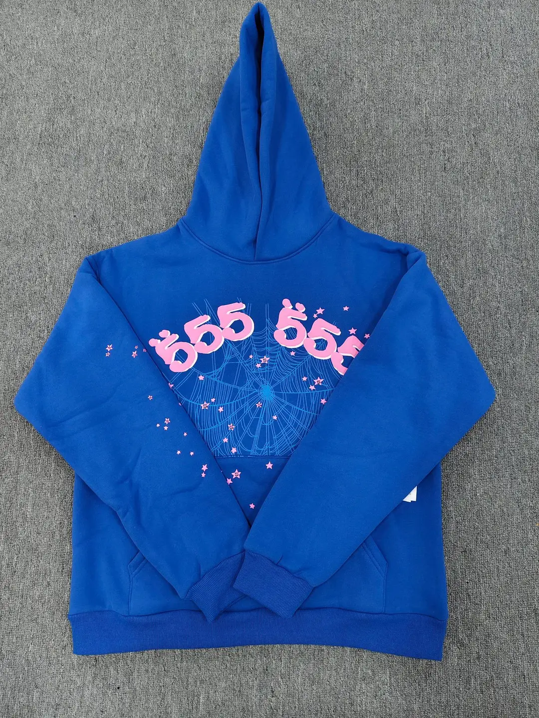 Cross-Border Trendy Brand Hoodie and Sweatpants High Street 555555 Hoodies Spider Web Sweatshirt and Sweatpants Set in Stock