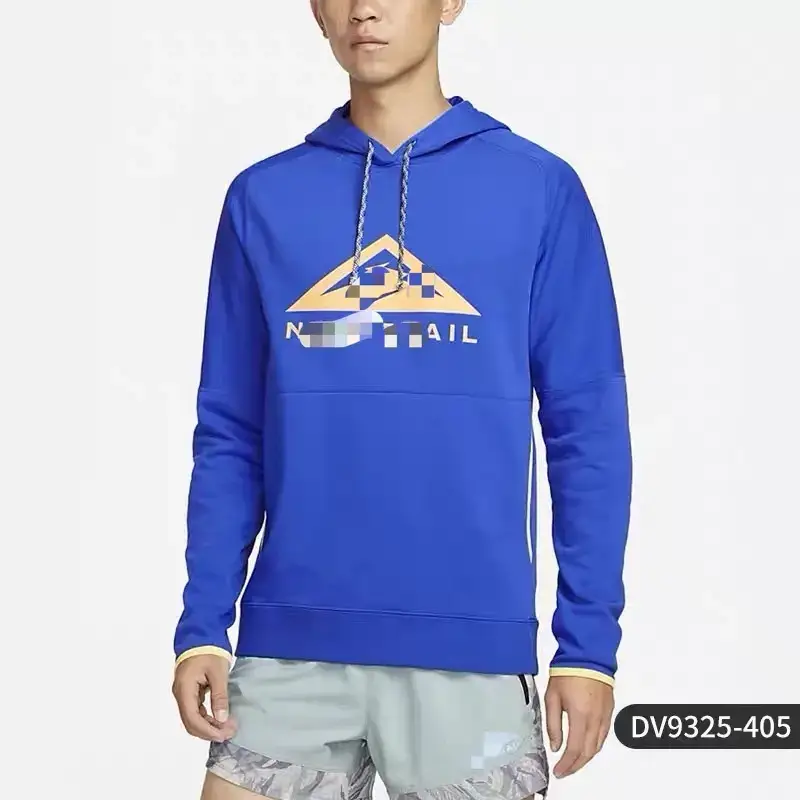 品牌现货跨境爆款卫衣连帽秋季保暖防风运动印花情侣跑步长袖潮