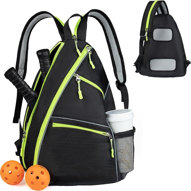 Cross-border new men's and women's multi-function tennis racket bag adjustable pickle ball paddle bag outdoor sports peak racket bag