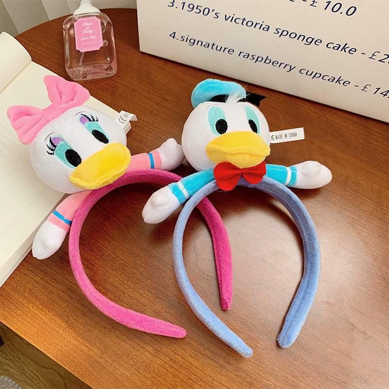 Donald Duck Hair Band Cute Children's Cute Cartoon Headband Girl's Face Wash Hair Card Hair Bundles Hair Accessories
