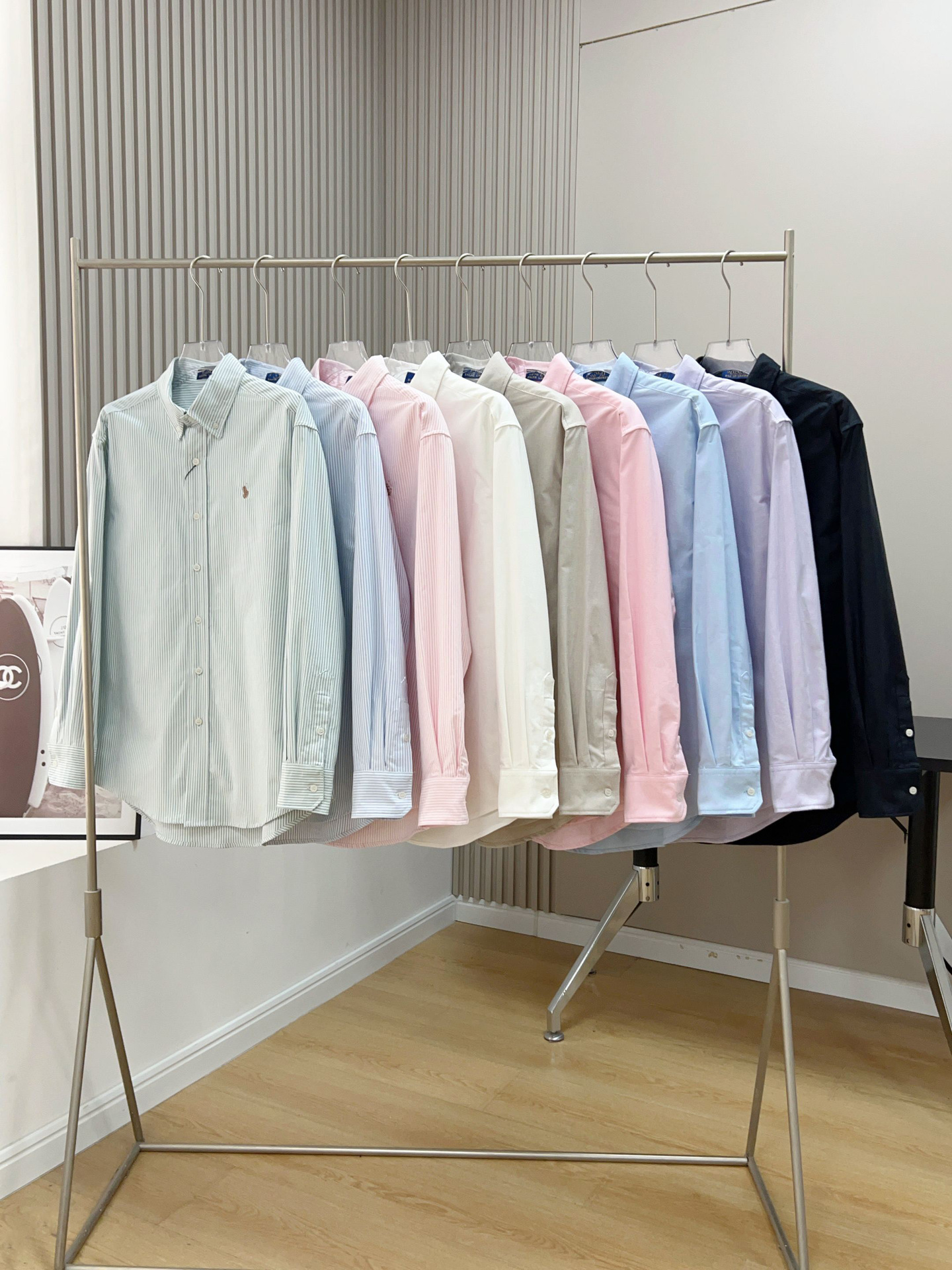 Pony Colorful Embroidered Shirt Oxford Cotton 2026 Spring Casual Loose Long-Sleeved Classic Shirt for Men and Women Foto QC de 1688 na Qualit.ly