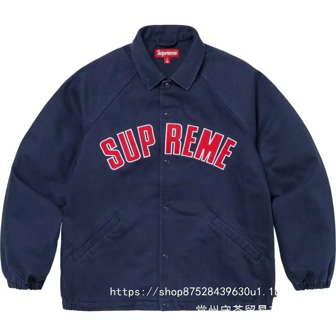 SUP letter embroidery loose couple outerwear jacket