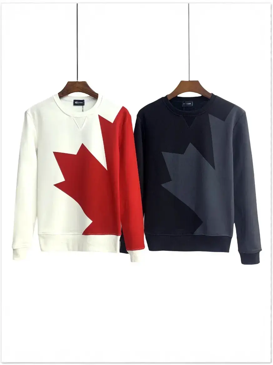 Dsq Men's New Autumn and Winter Casual Sweatshirt Trendy Fashion European and American Popular Cross-Border Trade D2 Sports Sweatshirt for Men
