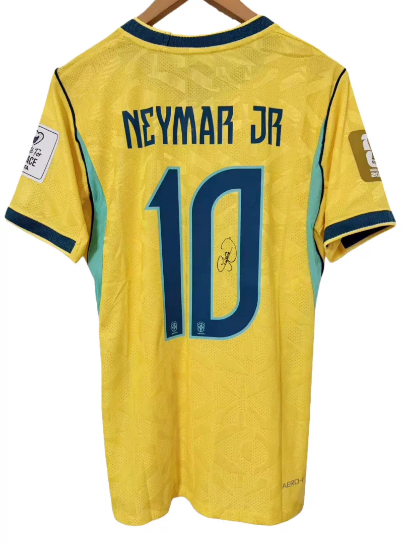 26 Brazil Neymar printed signed football jerseys shirt
