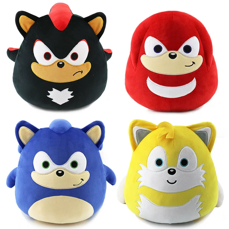Super Sonic Mouse, Super Sonic, Round and Rolling Plush Doll, Tals Tumbler Toy, Children's Pillow