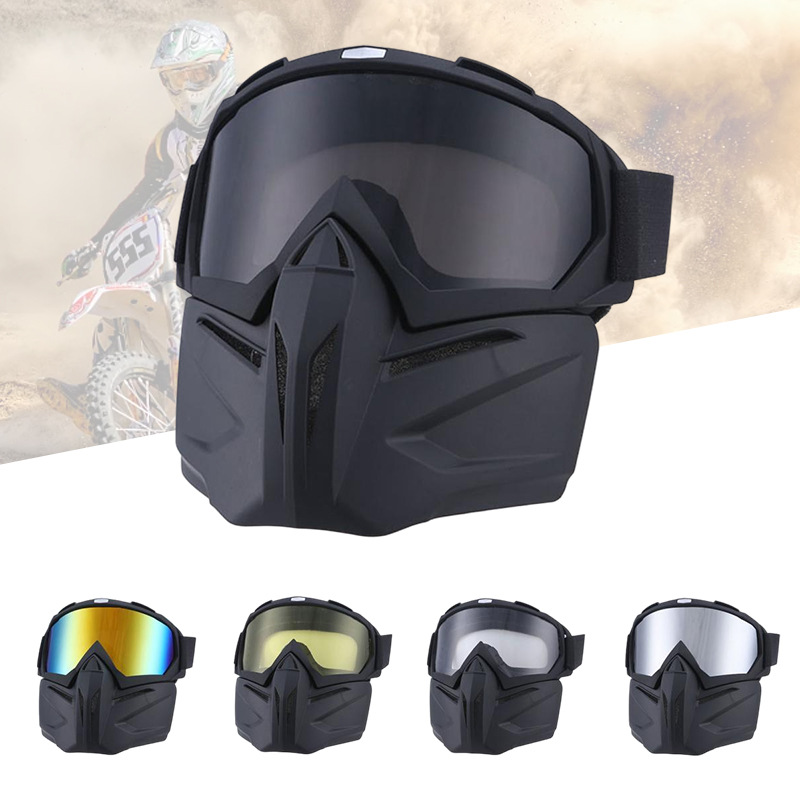 in stock Motorcycle Windproof Riding Glasses Retro Harley Mask Ski Outdoor Goggles Off-Road Motorcycle