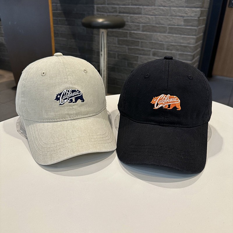 Washed Vintage Letter Embroidery Black Baseball Cap for Women 2026 Spring and Autumn Travel Couple Versatile Baseball Cap for Men Street Style