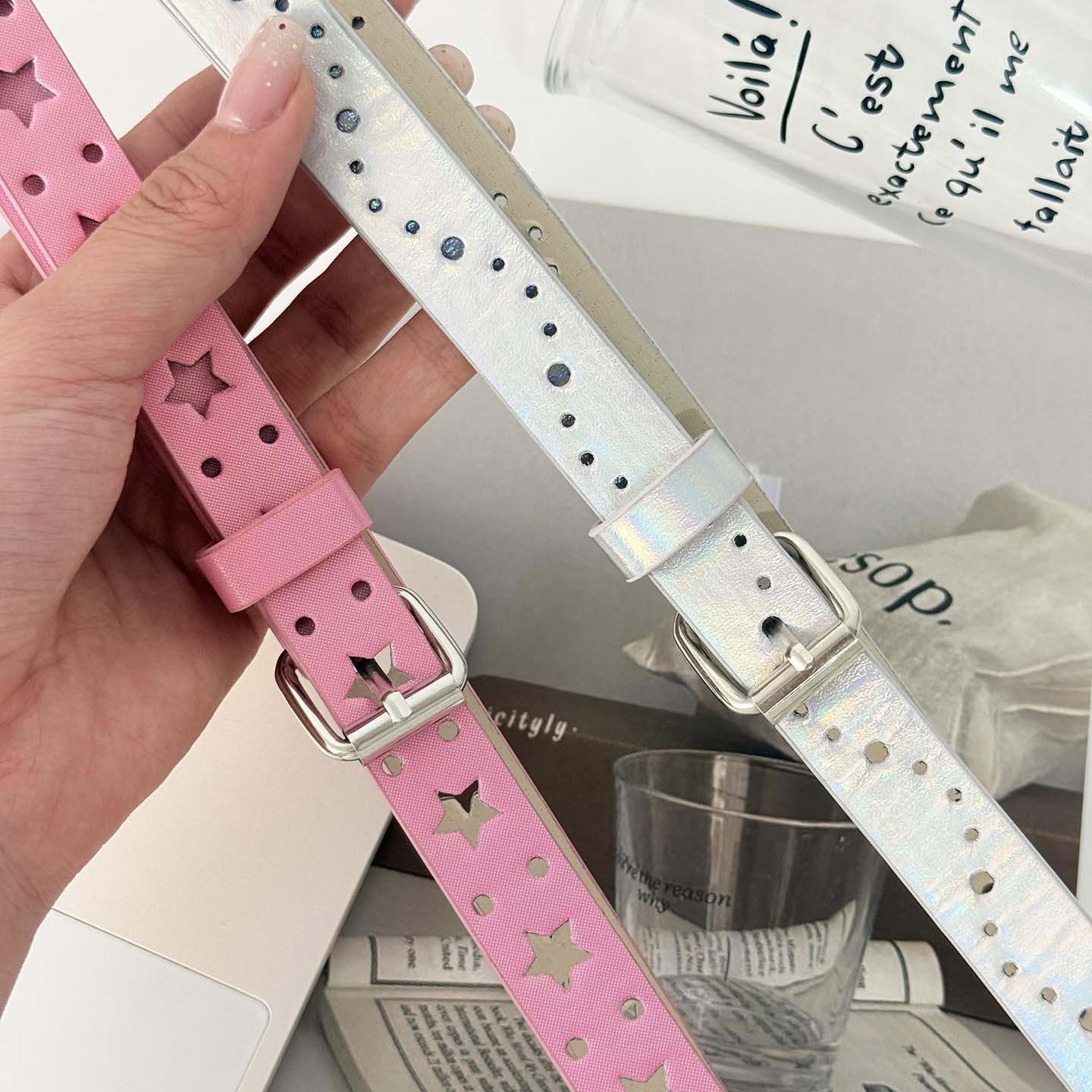 Thin Belt 2025 New Pink Y2K Decorative Millennium Sexy Style Subculture Belt Female K-Style Versatile