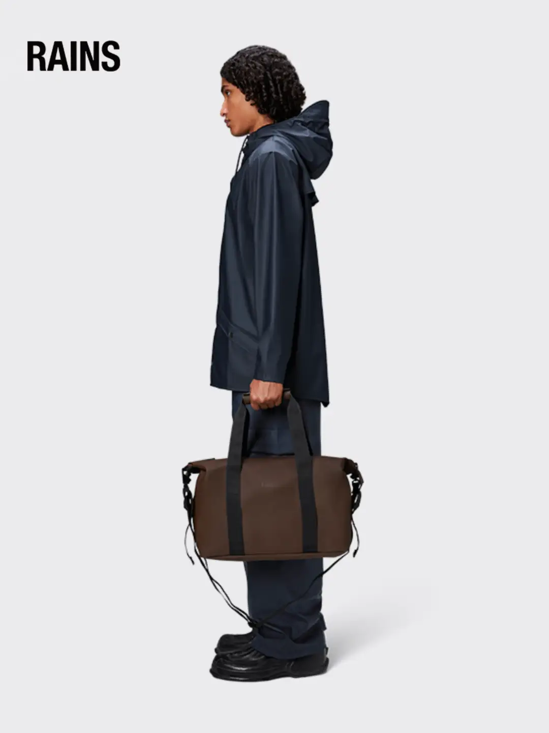 Rains Trendy Sports Bag Luggage Bag Gym Bag Men's and Women's Travel Bag Weekend Bag Small14220