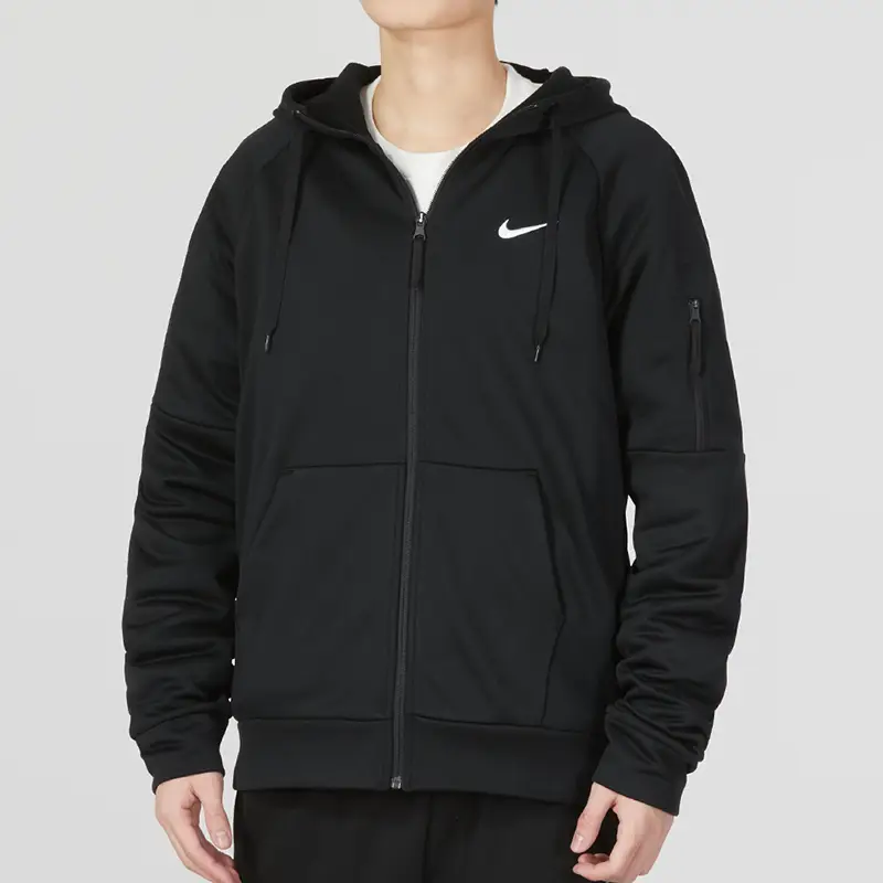 Nike Men's Summer New arrival Sports Plaid Fashion Training Cardigan Breathable Hoodie Dq4831