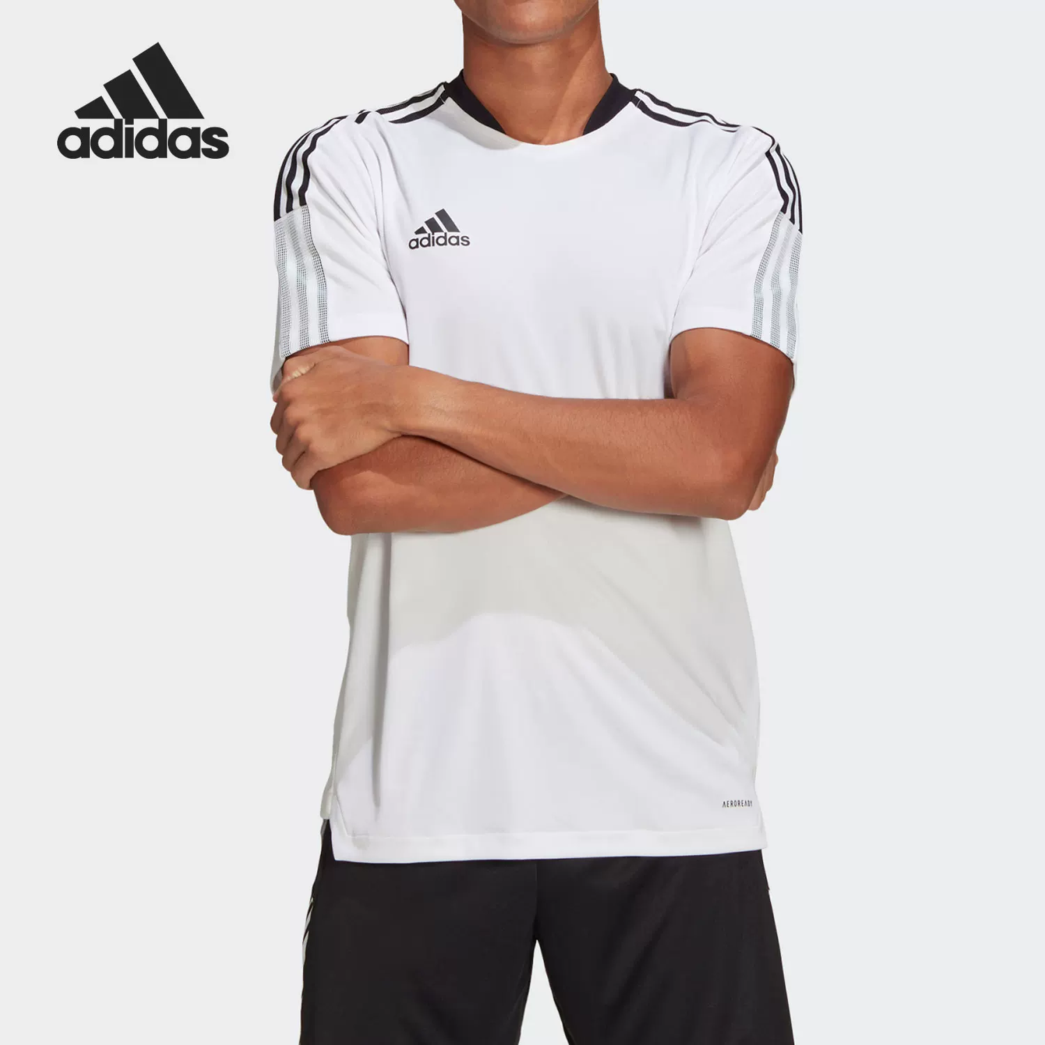Adidas/阿迪达斯正品春季新款男子圆领百搭休闲运动短袖T恤GM7590