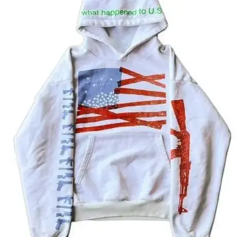 Prism American High Street Hip-Hop European and American Street Style Ins Niche Retro Loose Hooded Sweatshirt