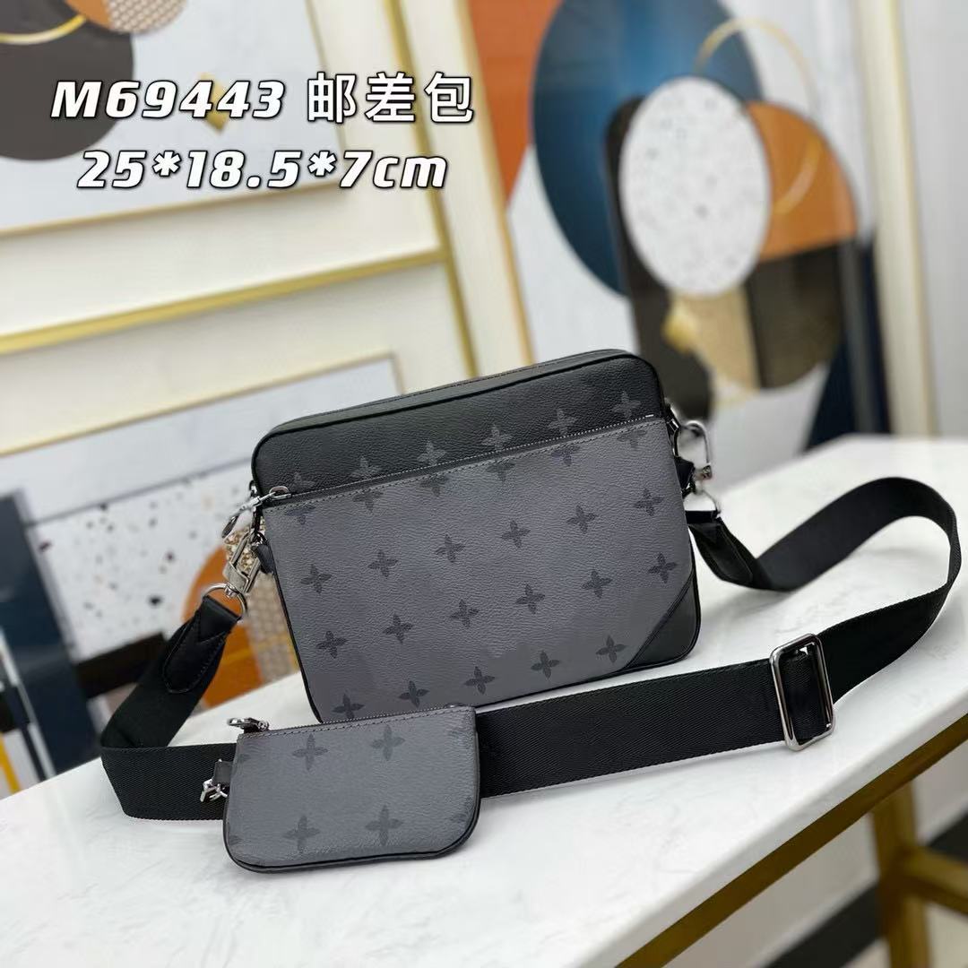 Trendy New Three-Piece Casual American-Style Shoulder Bag, Fashionable and Versatile, Stylish Crossbody Three-In-One Bag, Supplied by the Manufacturer Foto QC de 1688 na Qualit.ly