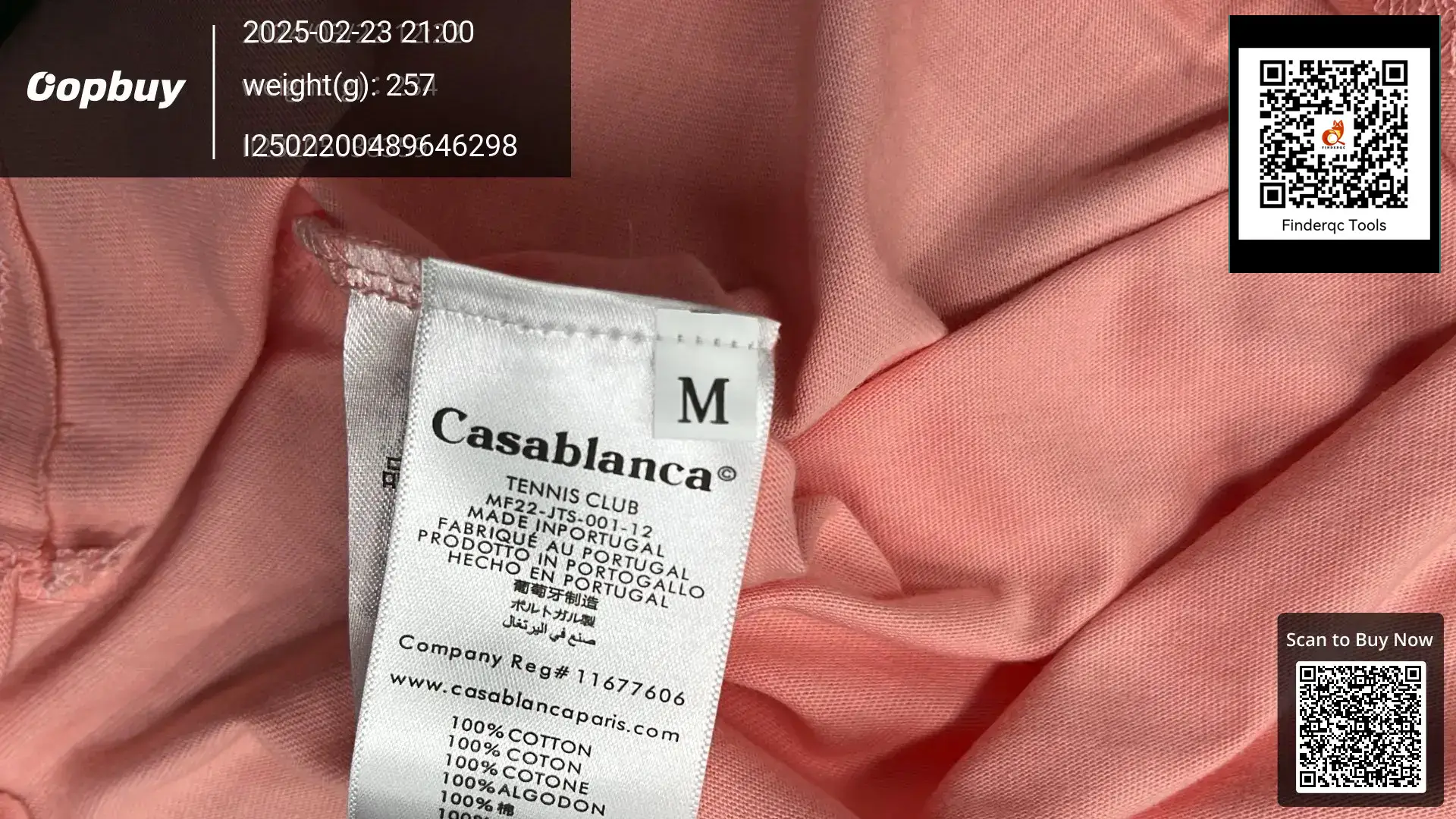 Casablanca Tennis Club MF22-JTS-001-12