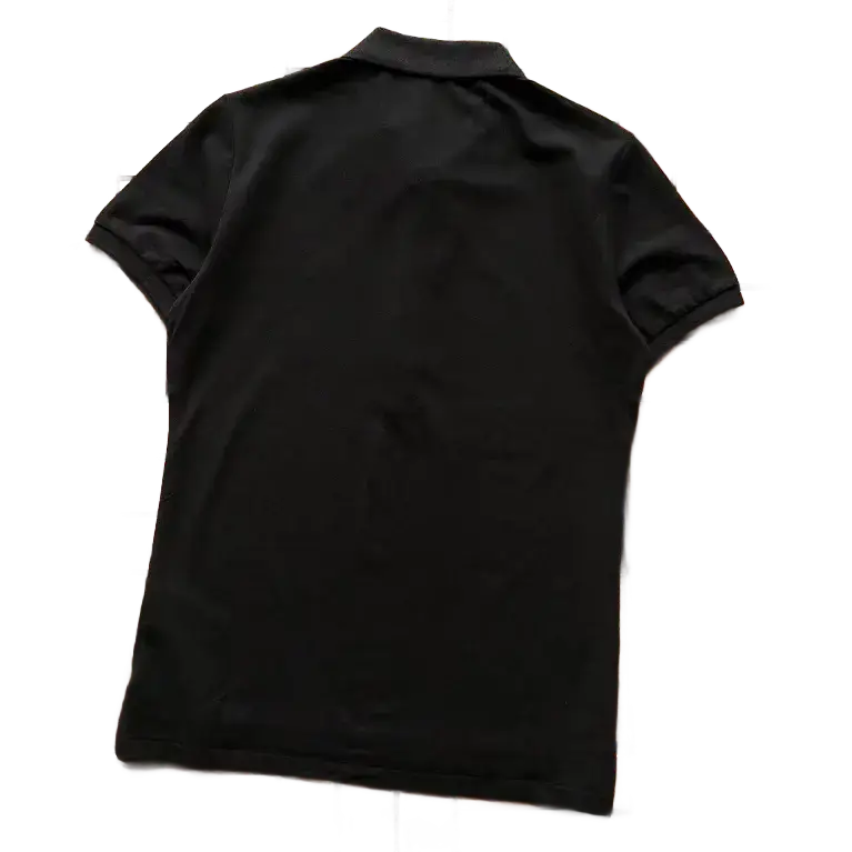 Left Side Black Triangle Silver Buckle Three-Color Lapel Short Sleeve 66040314