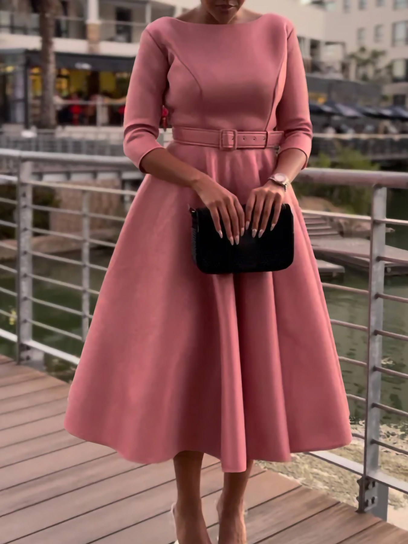 Party Dress Amazon Cross-Border Women's Fashionable Elegant Bridesmaid Banquet Dress Foreign Trade Dress