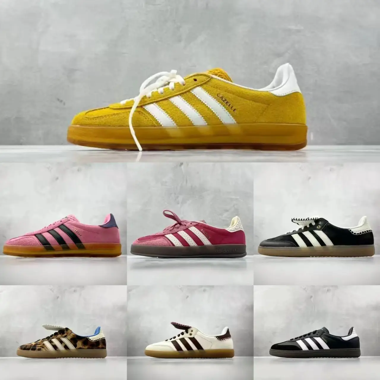 【 GOD Batch 】 God Edition AD Samba OG Samba Series Collection Pony Tonal/Gazelle Indoor