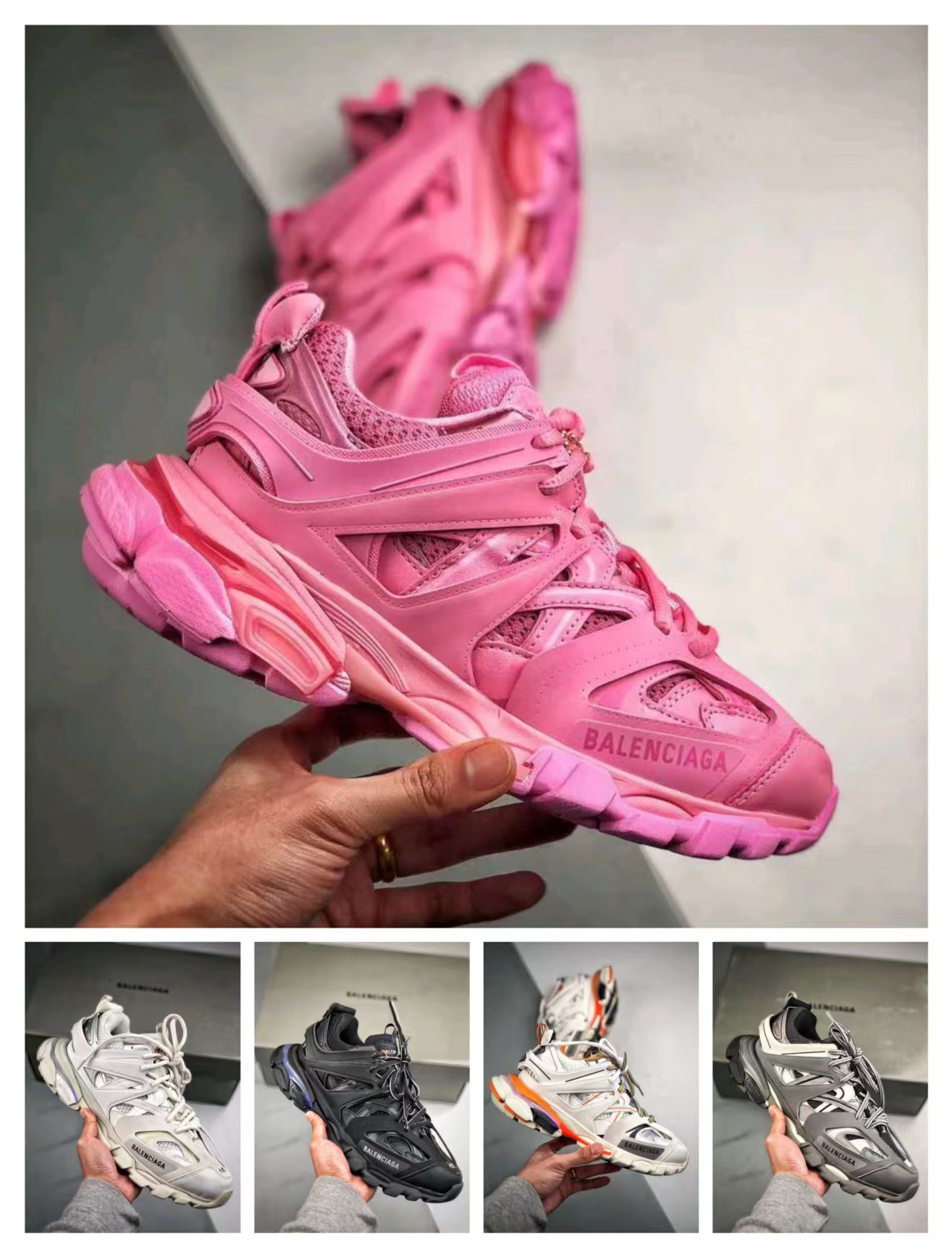 Paris Third Generation Track3.0 Led Light Shoes for Men and Women, Retro Dad Shoes, Trendy Casual Couple Shoes, Height-Increasing Sneakers QC-foto från 1688 på Qualit.ly