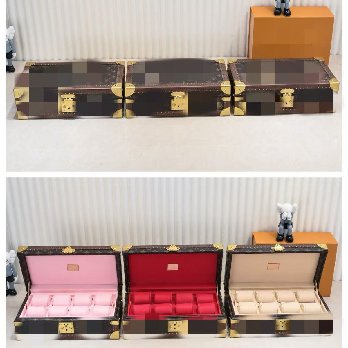 8-Slot Leather Watch Storage Box, High-End Watch Case with Lock, Manufacturer Wholesale for Foreign Trade QC-foto från 1688 på Qualit.ly