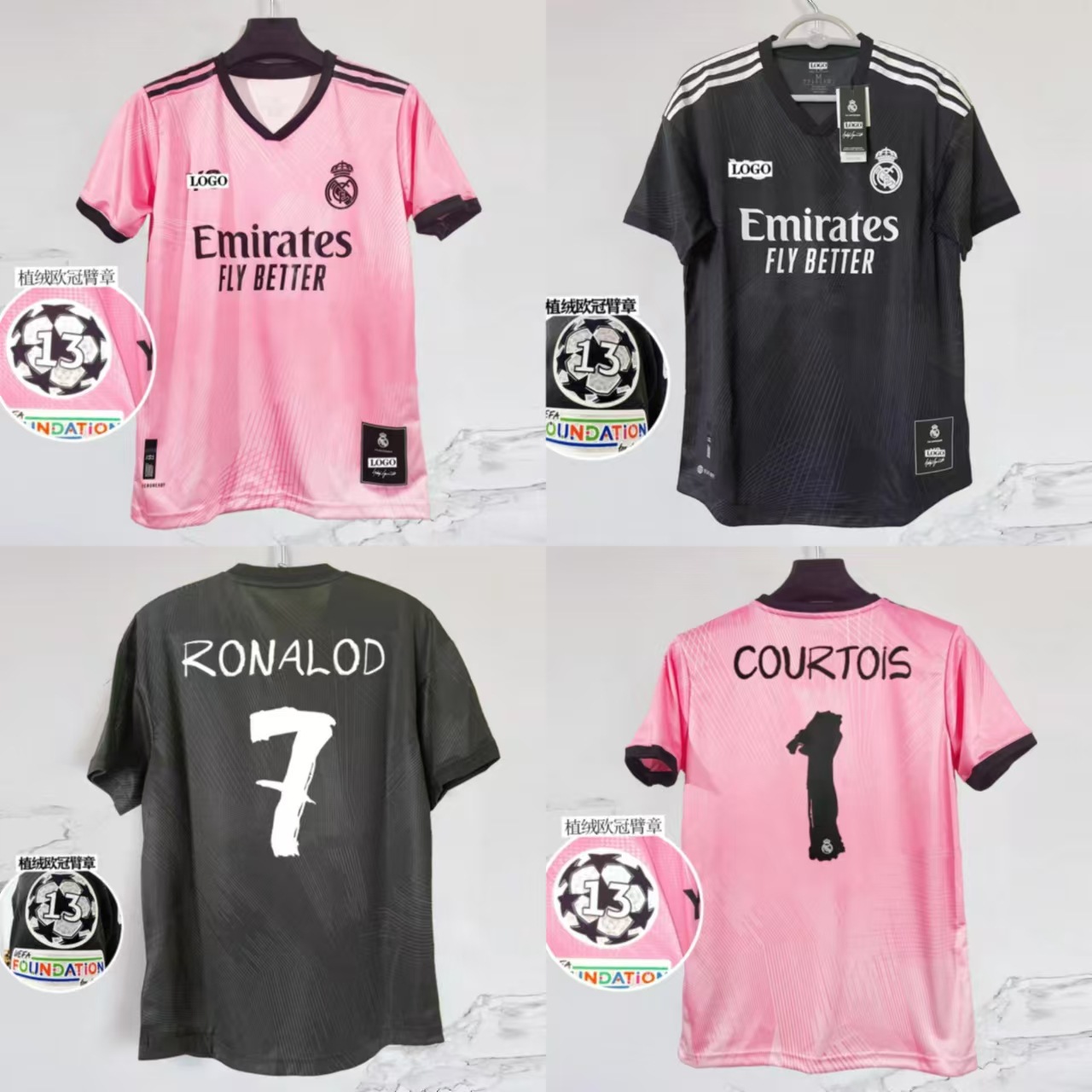 2122 Real Madrid Y3 Joint Edition 2324 Fanfan Edition Jersey Star Seal C Luo Courtois One Piece