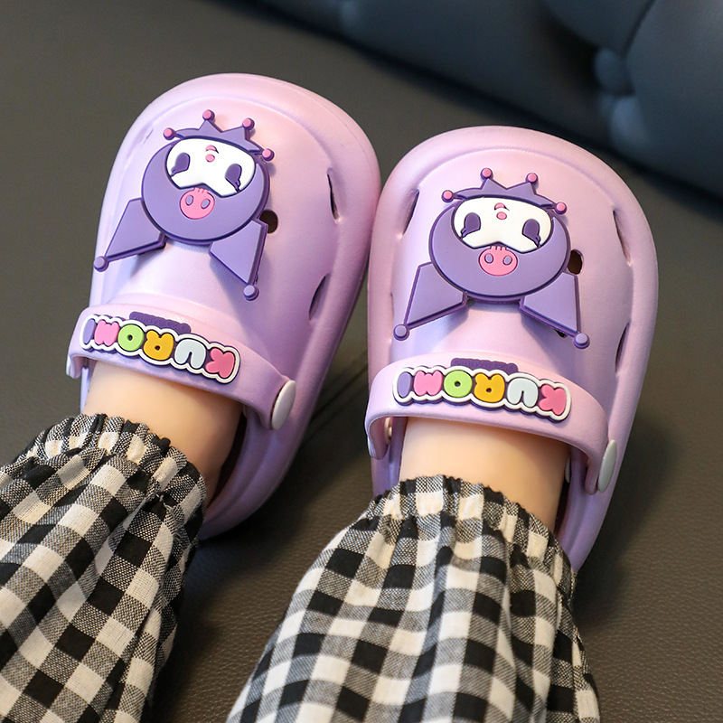 Sanrio Children's Slippers for Summer, Indoor and Outdoor Non-Slip Garden Shoes for Boys and Girls, Clogs That Can Be Worn Outside for Toddlers