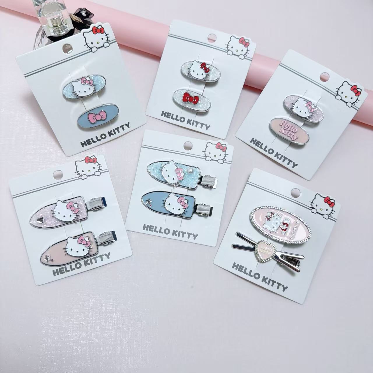 Officially Licensed Sanrio Hello Kitty Premium Oil-Drip Cute Seamless Hair Clip Bangs Clip 0150