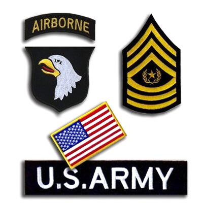Haike Outdoor Cross-border Supply Spot 101 Four-piece Set Velcro Armband Clothing Embroidered Cloth Label Eagle Head Sticker