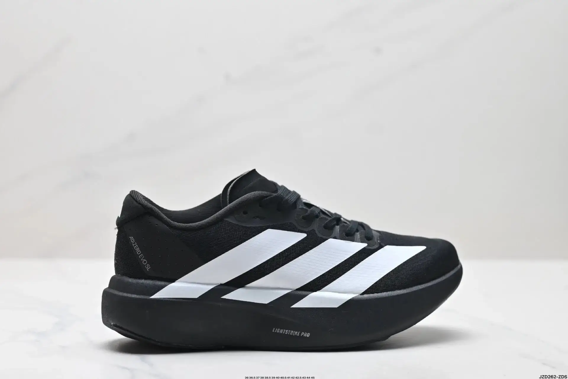Adidas Adizero Evo SL Black White Running Shoes