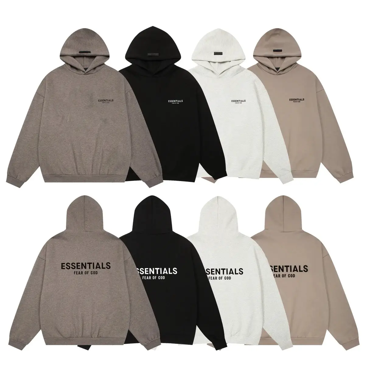 On the right side of the small label, es trendy hoodie