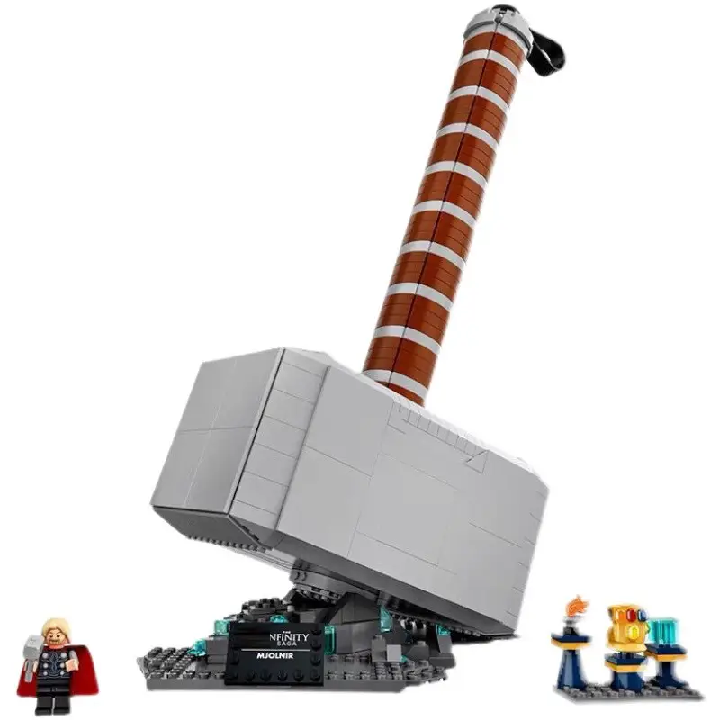 China Building Block Superhero 76209 Avengers Thor's Hammer Boy Assemble kids Educational Toy Gift