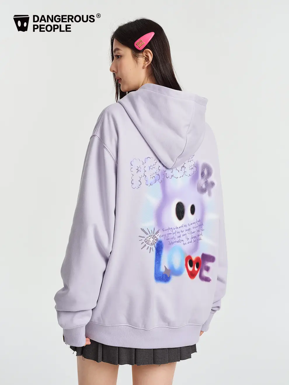 Dangerouspeople Joker Xue Dsp cute Monster Cat Casual Loose Versatile Trendy Hooded Sweatshirt