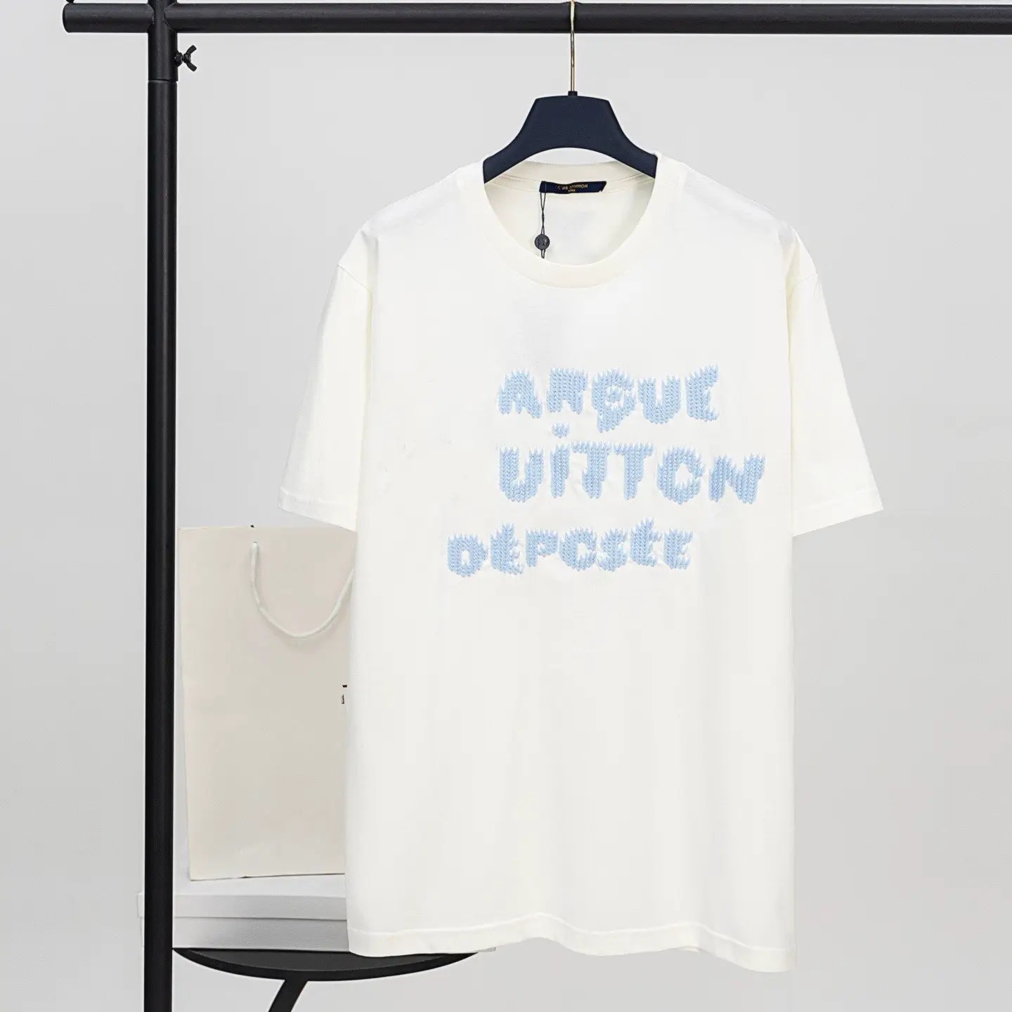 Louis Vuitton Argue Vuitton Deposé Embroidered T-Shirt