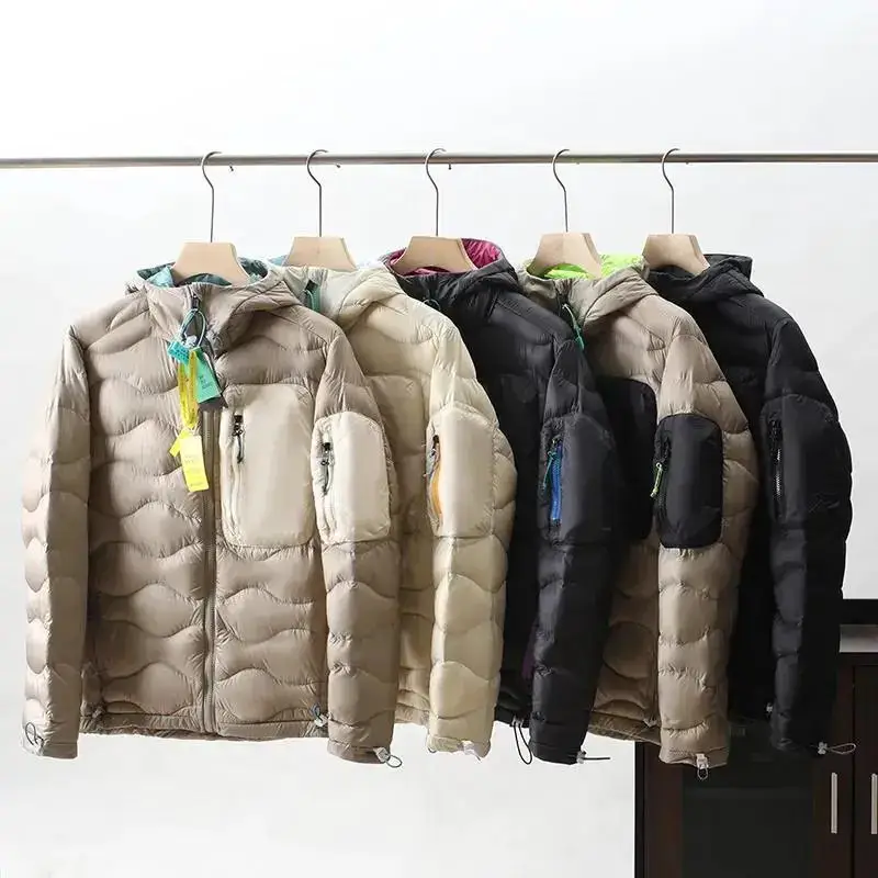 us*a 拼接羽绒服白鸭绒