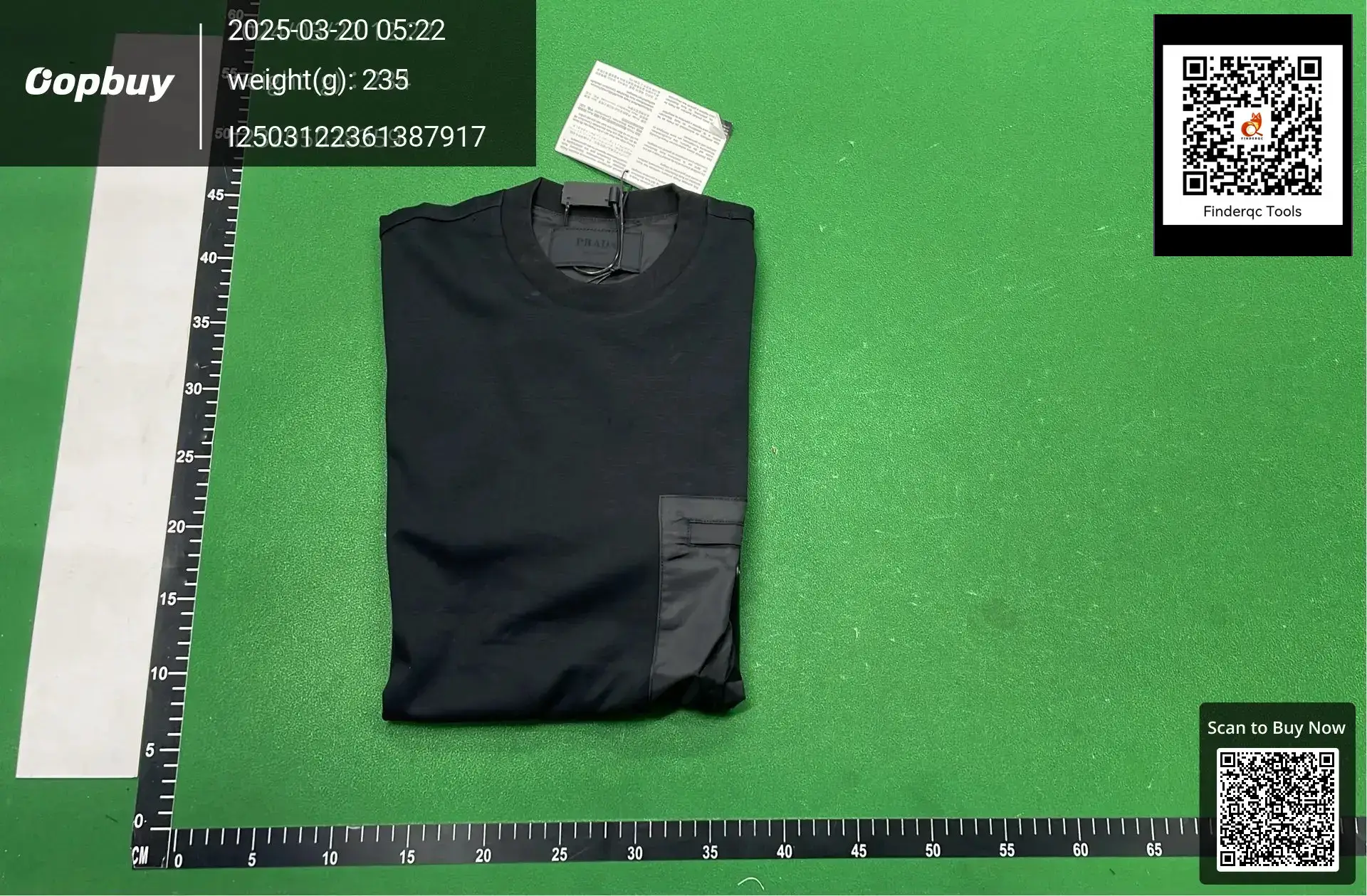 Correct Edition high quality P New Round Neck Men's and Women's Nylon Stitching Chest Letter Pocket Triangle Short Sleeve T-Shirt